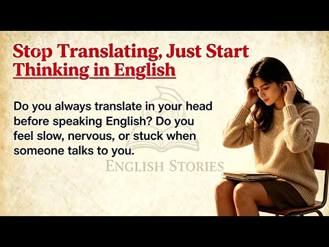 Stop Translating in Your Head 🚫 | Think in English | English for Beginners | English Story