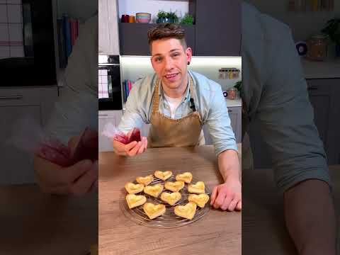 CUORICINI di SFOGLIA RIPIENI...un dolce San Valentino💗 #Shorts