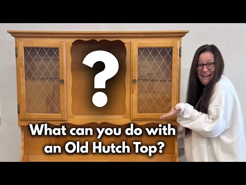 Flipping Furniture… literally! | DIY China Cabinet Top Makeover into Bookcase