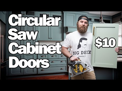CHEAP and EASY Shaker Cabinet Doors and Drawers | DIY | HOW TO MAKE | Circular Saw | Tutorial