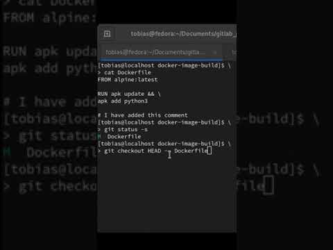Git - Delete modified file from staging area #shorts