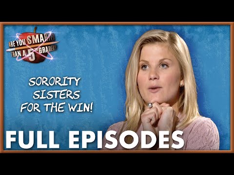 Sorority Sisters Join The 5th Grade | Are You Smarter Than A 5th Grader? | Full Episode | S02E16-17