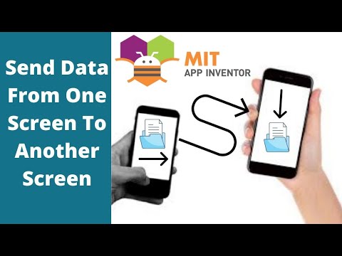 Send data from one Screen to a another Screen in MIT App Inventor 2