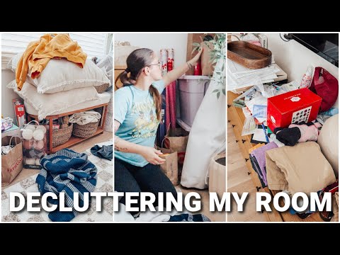 DECLUTTER AND CLEAN MY ROOM WITH ME | DECLUTTERING & ORGANIZING 2025 | DECLUTTERING TIPS