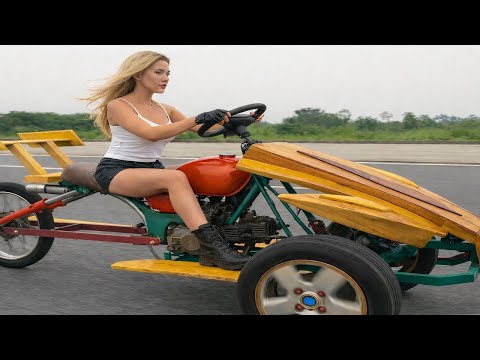 💡“From An 0ld Engine And Scraps Of Wood I Created The Strangest Car On The Planet!”