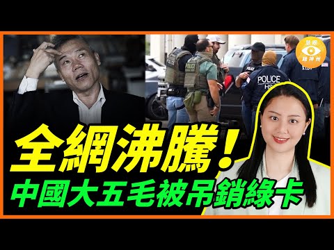 一邊閙美國，一邊賺美國人錢的日子不再有了！中國大五毛被吊銷綠卡