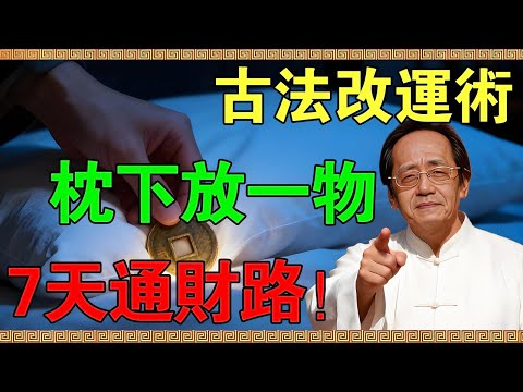 【倪海廈】古法改運術，枕頭底下放這一物，7天打通你的財運！#倪海廈#國學智慧#玄學財運 #善有善報 #福報循環 #財帛宮