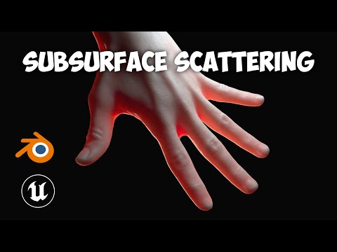How to use SUBSURFACE SCATTERING in Blender & Unreal Engine 5