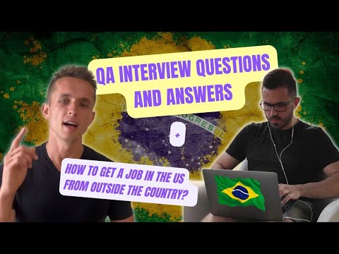 QA interview questions with answers. How to get a job in the US from outside the country?