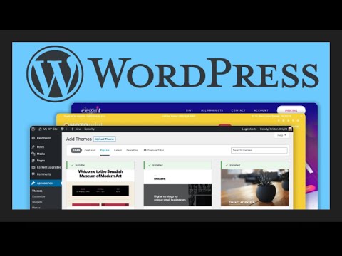 Wordpressni o'rganish. Kod yozmasdan vebsayt yaratish