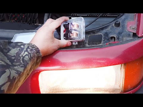 Headlights not shining well? Headlight relay. Headlight connection diagram via relay
