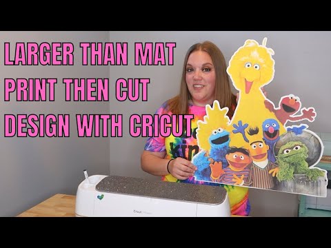 Larger than Mat Cricut Print then cut project - Party decor Bigger than cricut Mat cuts