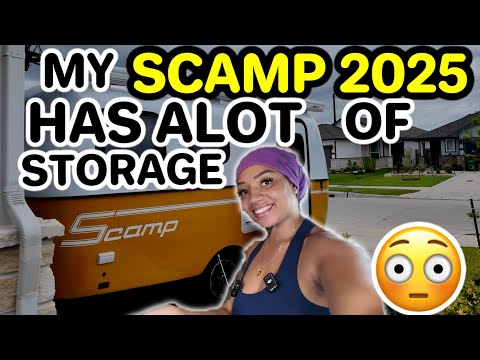 EP.3 Organize my 2025 Scamp RV trailer with me