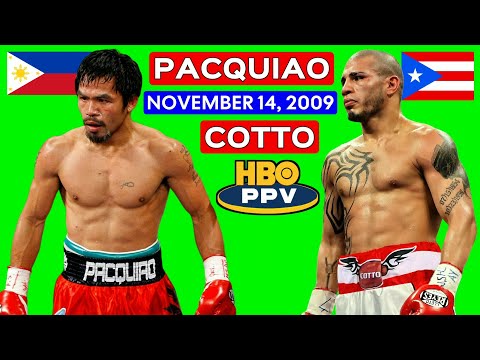 (55) | Manny Pacquiao 🇵🇭 VS 🇵🇷 Miguel Cotto | November 14, 2009 | HBO PPV | 720P 60FPS