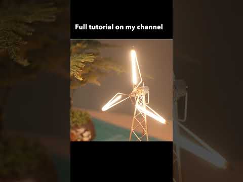 Satisfying DIY LED Windmill That Spins!  #diy #asmr #sound #diyprojects #satisfyingdiy #satisfying