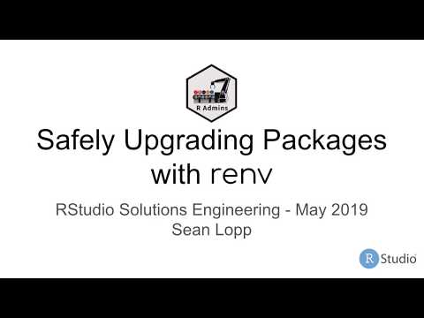 RStudio Solutions Cast: Safely Upgrading Packages with renv