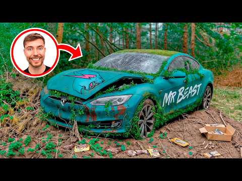 FULLY Restoration MrBeast's Abandoned TESLA | Restoring FORGOTTEN Tesla from MrBeast's Challenge