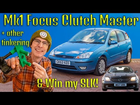 Will a clutch master cylinder fix the Focus? Barn tinkering! AND win my SLK (again)