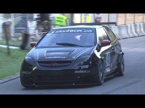 Very Fast and Loud Honda Civic Type R EP3 at Swiss Hillclimb 2013 by Daniel Kammer
