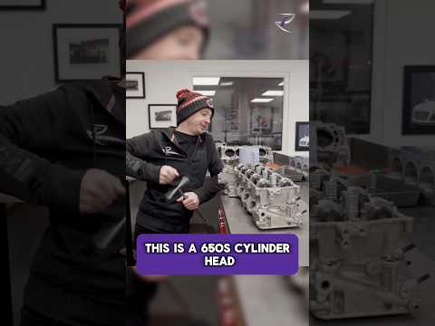 Getting ready to strip down a McLaren 650S cylinder head!