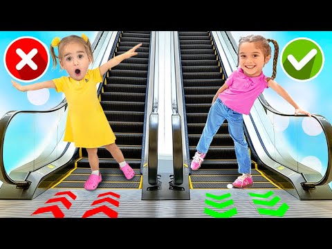 Alice and Escalator Mall Adventure: Safety Learning for Kids