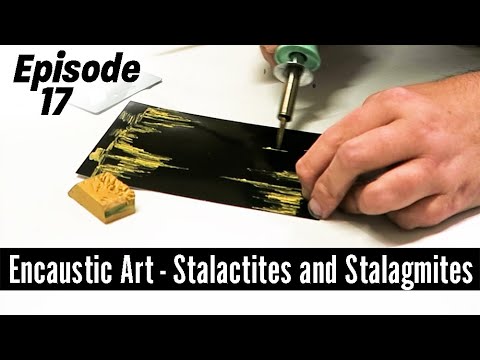 Encaustic Art How to Paint Stalagmite and Stalactites with the Stylus Pro Tutorial