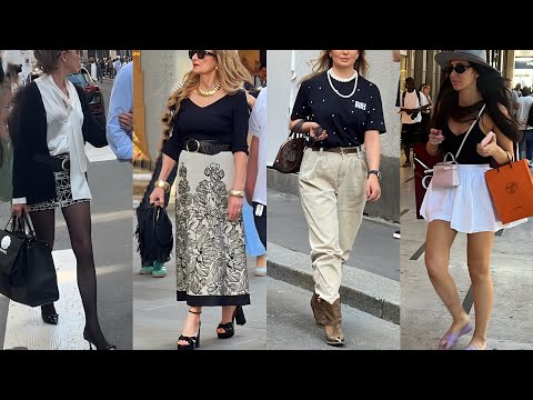 SUMMER SHOPPING WALK INSPIRED BY ITALIAN STREET STYLE 🇮🇹 MAY TRENDY OUTFITS & MILAN LUXURY FASHION