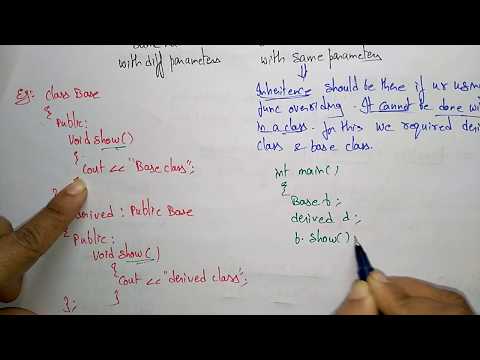 Function Overloading | Overriding | Static Polymorphism | OOPs in C++ | Lec-31 | Bhanu Priya