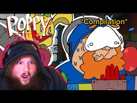 CaseOh Reacts to POPPY PLAYTIME  Animation ( Compilation)