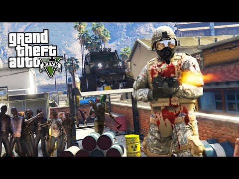 ZOMBIES OUTBREAK!!  (GTA 5 Mods)