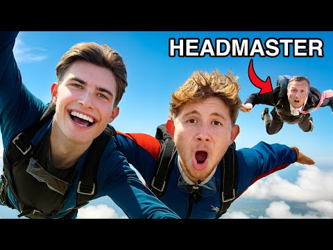 We Jumped out of a Plane with our HEADMASTER!?