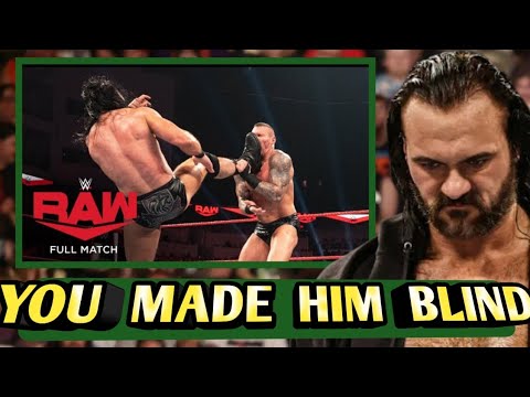 HE IS BLIND🛑  Drew McIntyre Lunch an attack on Randy Orton that leaves him in a state of Blindness