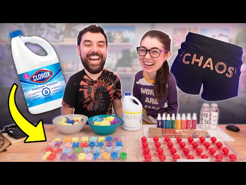 Testing 4 Weird Bleach Dyeing Hacks (using unconventional stamps)