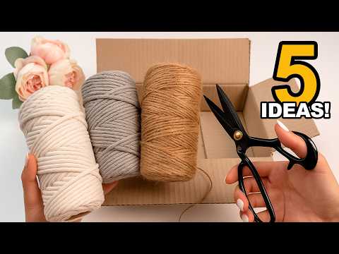 Turning ordinary Trash into Luxurious interior Items! 😍 5 Home Decor Ideas!