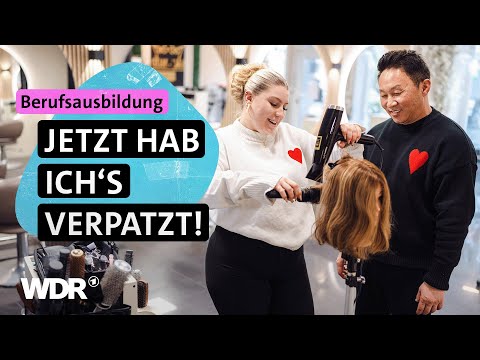 Chef im Nacken: Friseur-Azubi Denise versucht, ruhig zu bleiben | Azubi Storys | S01/E02 | WDR