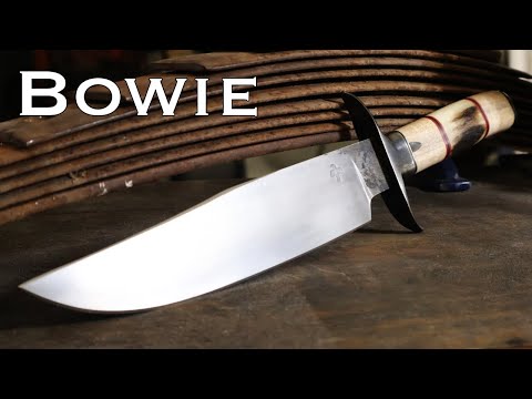 Forging a Bowie Knife Out of Old Leaf Spring