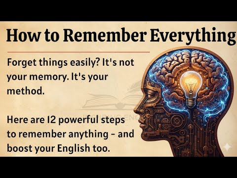 How to Remember Everything - Boost Your Memory || Graded Reader || Improve Your English ✅️