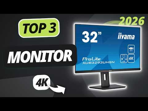 Der beste 4K MONITOR 2026 | TOP 3 Monitore im Vergleich