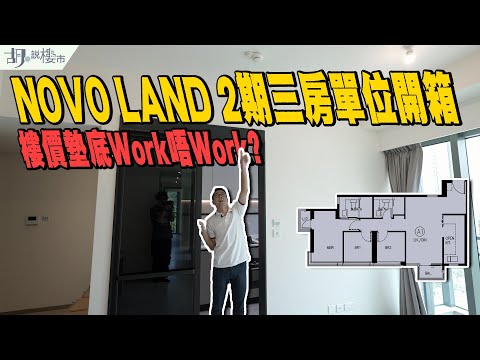 🤓NOVO LAND 2期:驗樓🤓三房單位開箱:玻璃門梗廚竟然係開廚⁉️ 樓價墊底Work唔Work❓|胡‧說樓市
