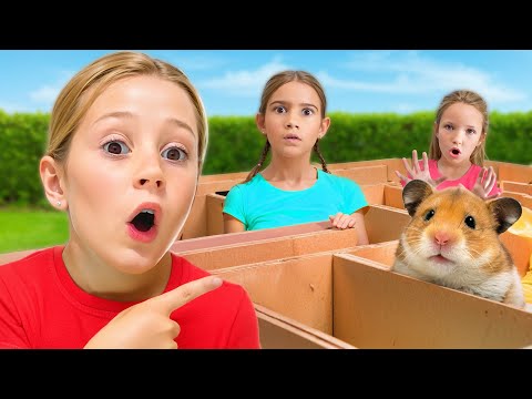 Nastya and the challenge of escaping the hamster maze