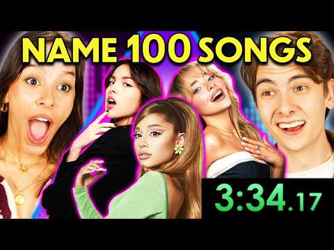 Guess 100 Songs In 10 Minutes!