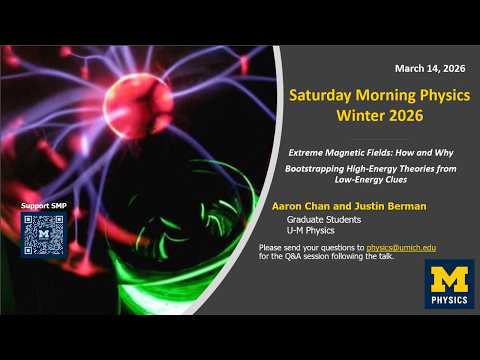 Saturday Morning Physics | Van Loo Student Presentations