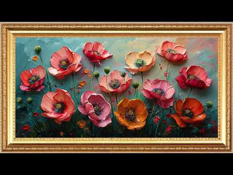Blooming Elegance in 4K | Frame TV Art Screen Saver | Frame Studio 4K