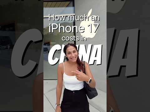 How much an iPhone 17 costs in China 🇨🇳