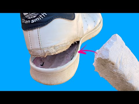 With Styrofoam, You Can Fix Any Torn Shoe Quickly