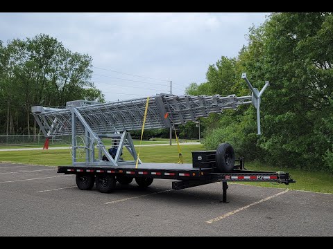 Demonstration of Solaris Technologies portable 120 foot tower.