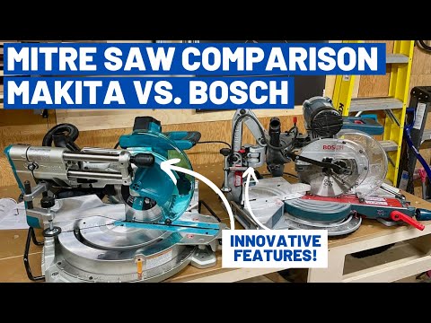 10" Mitre Saw Comparison: Bosch Glide CM10GD vs. Makita LS1019L w/ Laser