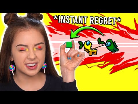 AMONG US Picks My Makeup! ( makeup challenge )