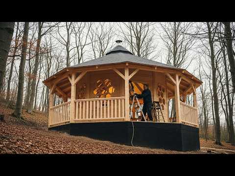 How He Built a Unique Honeycomb House from Scratch in the Forest