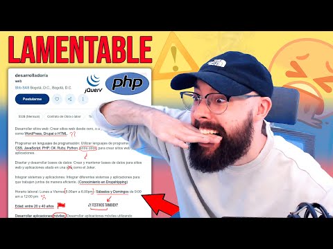Reaccionando a trabajos BASURA de Programador en Colombia 🤮 LAMENTABLE: Dev disponible en NOCHEBUENA